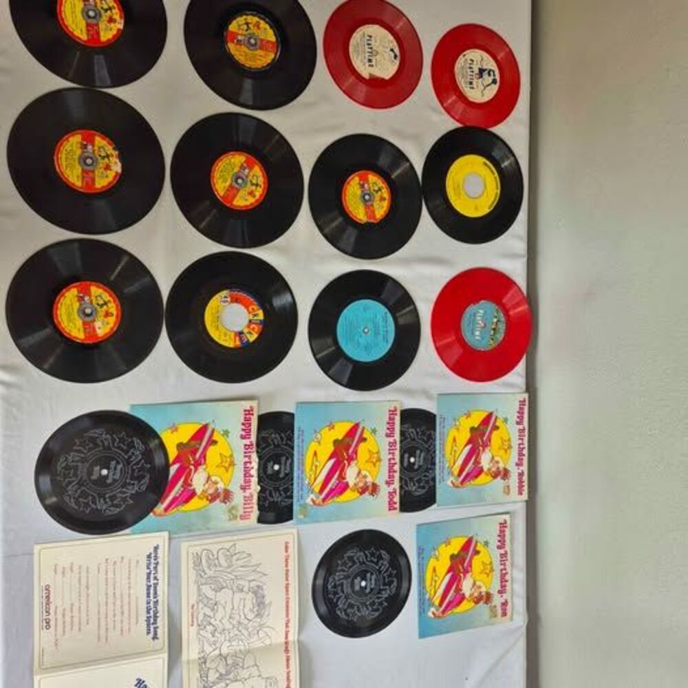 Vintage Children's 45 RPM Children's Records & Ephemera Cricket Playtime Scholas